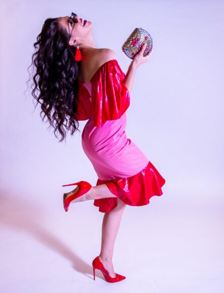 RED /PINK SHORT DRESS