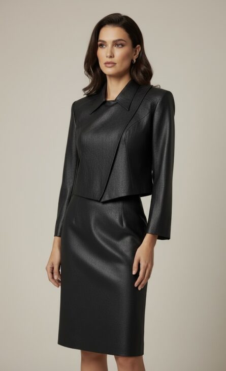 WQ-BLACK LEATHER JACKET