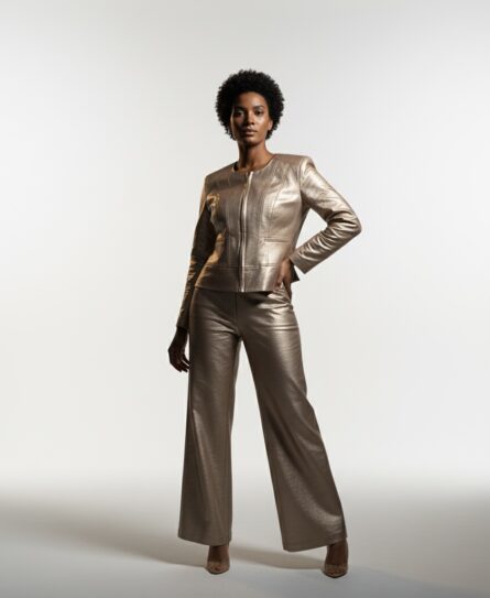 WQ - BRONZE CROPPED  JACKET