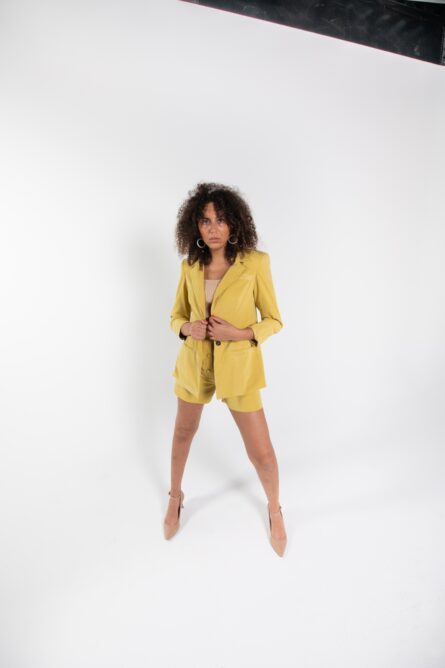 YELLOW CUPRO  JACKET