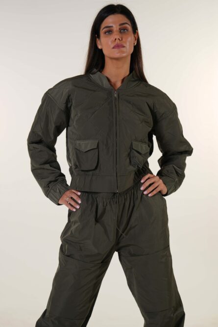 EDGY KHAKI JACKET  D1