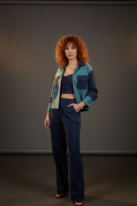 WQ- DENIM DOUBLE FACE JACKET