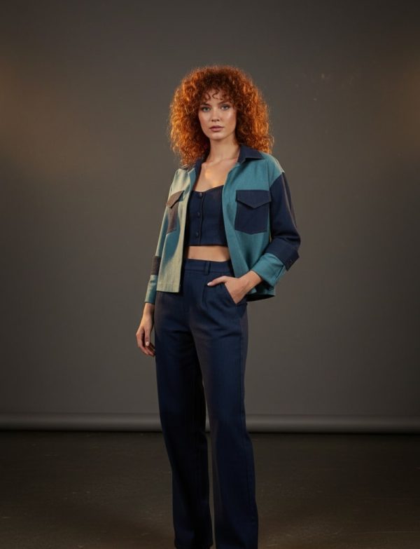 WQ- DENIM DOUBLE FACE JACKET