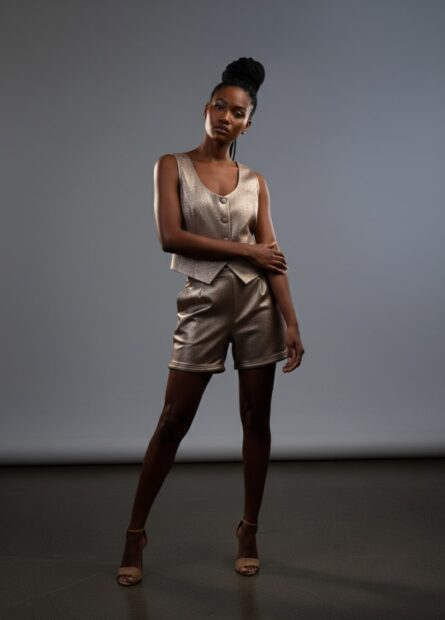 WQ- BRONZE 2 IN 1 SHORT TO PANTS