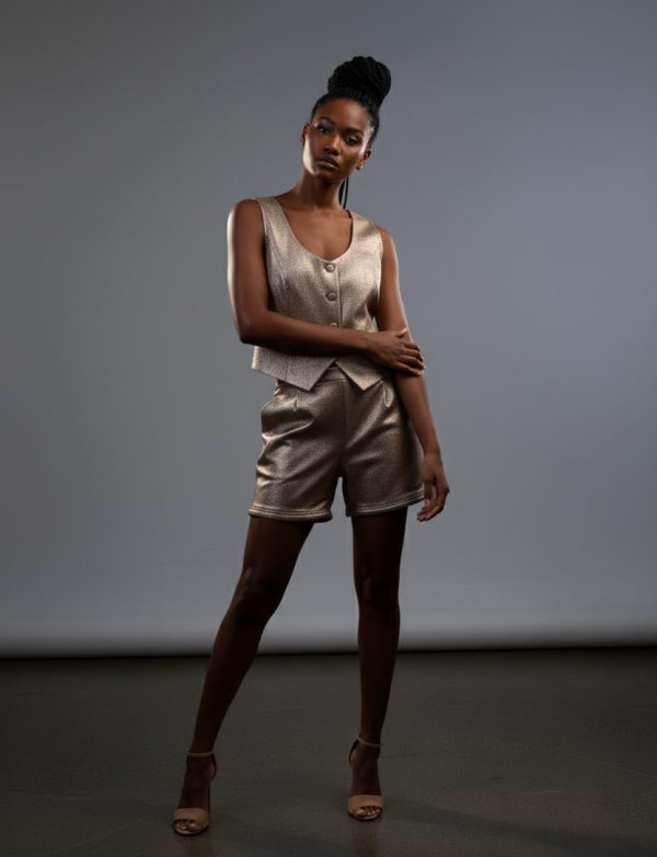 WQ- BRONZE 2 IN 1 SHORT TO PANTS