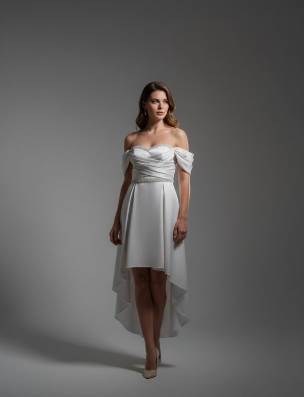 WHITE OFFSHOULDER DRESS