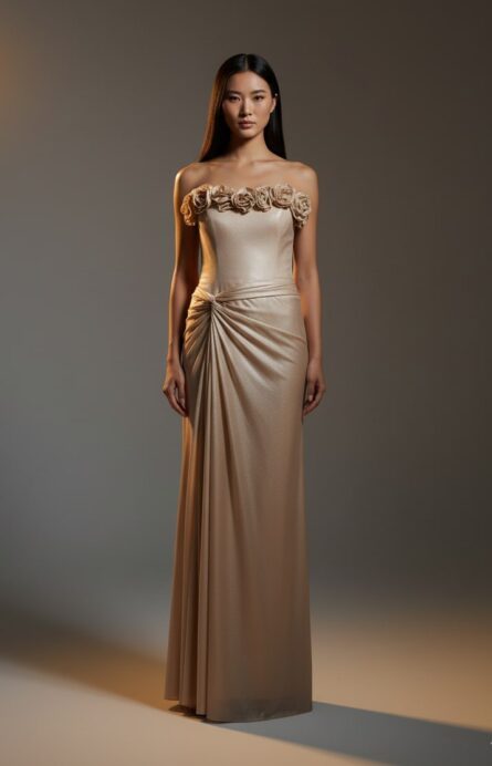 GOLD MESH  DRESS D4