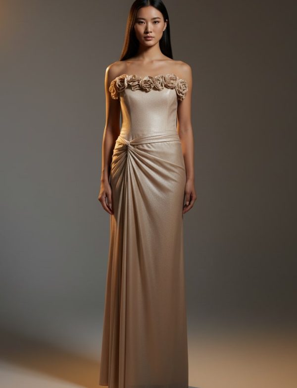 GOLD MESH  DRESS D4