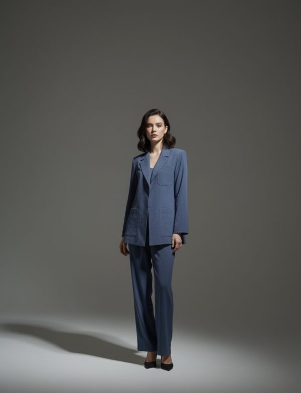 NAVY BLUE CUPRO PANT