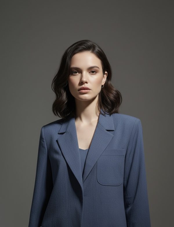 NAVY BLUE CUPRO JACKET