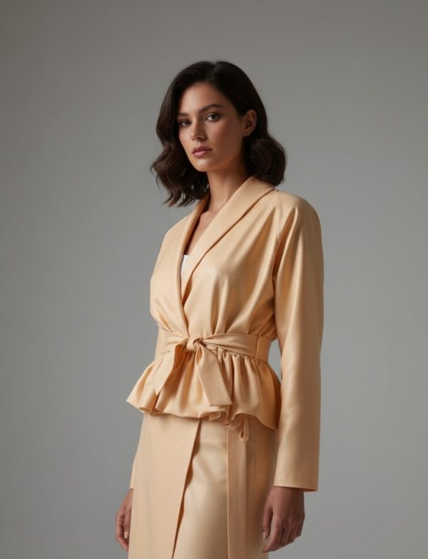 WQ-BEIGE LEATHER JACKET